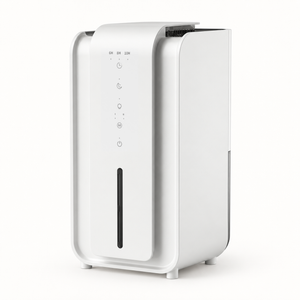 Morven Sprig compact dehumidifier in white, front view on a plain background